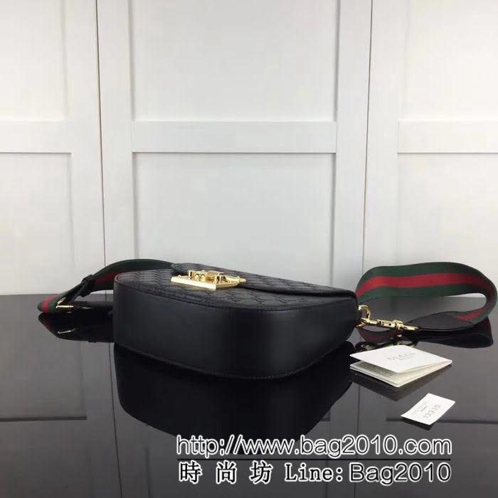 GUCCI古馳原單 新款專櫃品質原單皮質453189 克壓單肩斜挎包 HY1139
